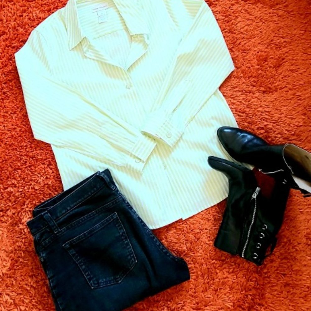 Drapers & Damon's- Collared Button-Up Full Sleeves Shirt - Size M